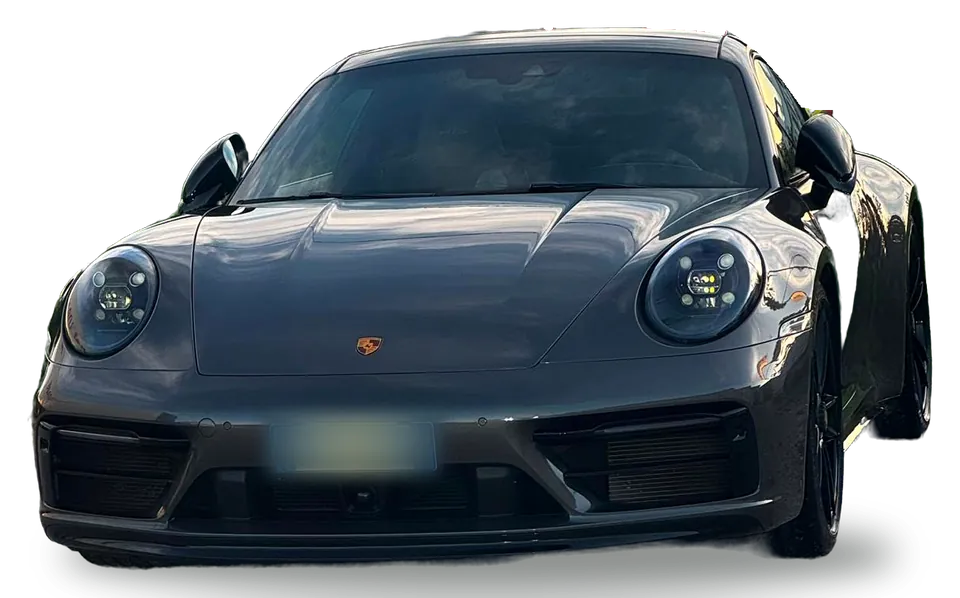 Porsche 911 Carrera 4 GTS grigia di Tash Autonoleggio per gli sposi, a Latina
